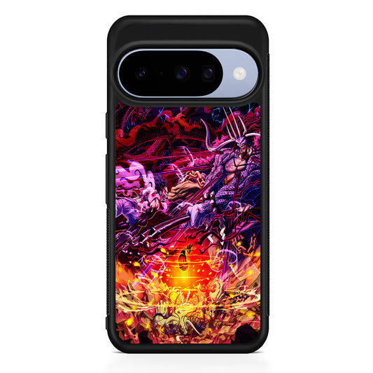 One Piece Luffy VS Kaido Google Pixel 10 Case | Google Pixel 10 Rubber Protective Case