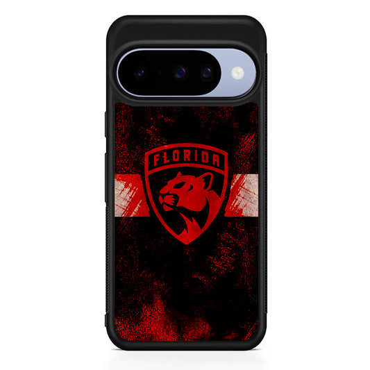 NHL Florida Panthers Abstract Google Pixel 10 Case | Google Pixel 10 Rubber Protective Case