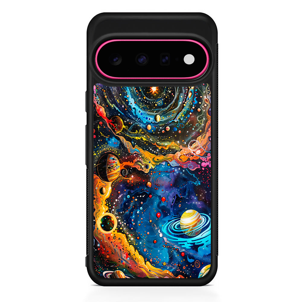 Colorful Galaxy Many Planets Google Pixel 11 Case | Slim Shockproof Cover