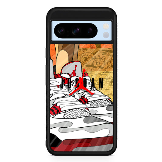 Air Jordan The Cartoon Shoes Google Pixel 8 Pro Case | Slim Protective Cover