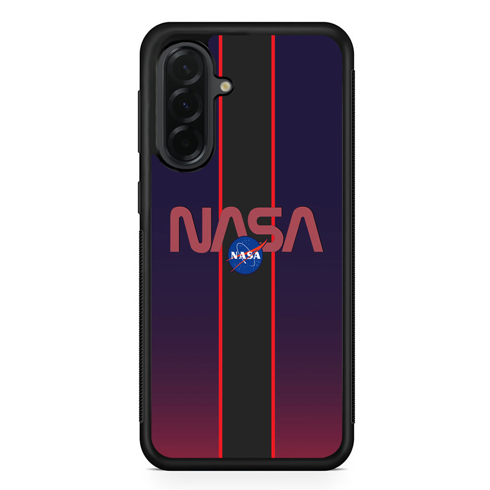 Nasa Stripe Line Red Samsung Galaxy A36 Case | Slim Samsung Galaxy A36 Protective Case