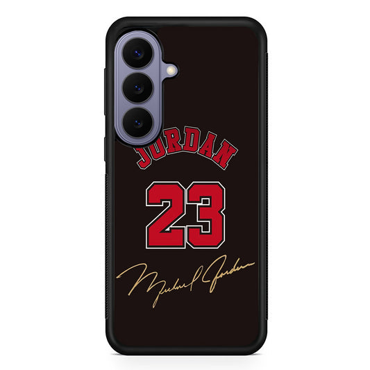 Air Jordan Signature Number Samsung Galaxy S26 Case | Slim Protective Rubber Case for Samsung S26
