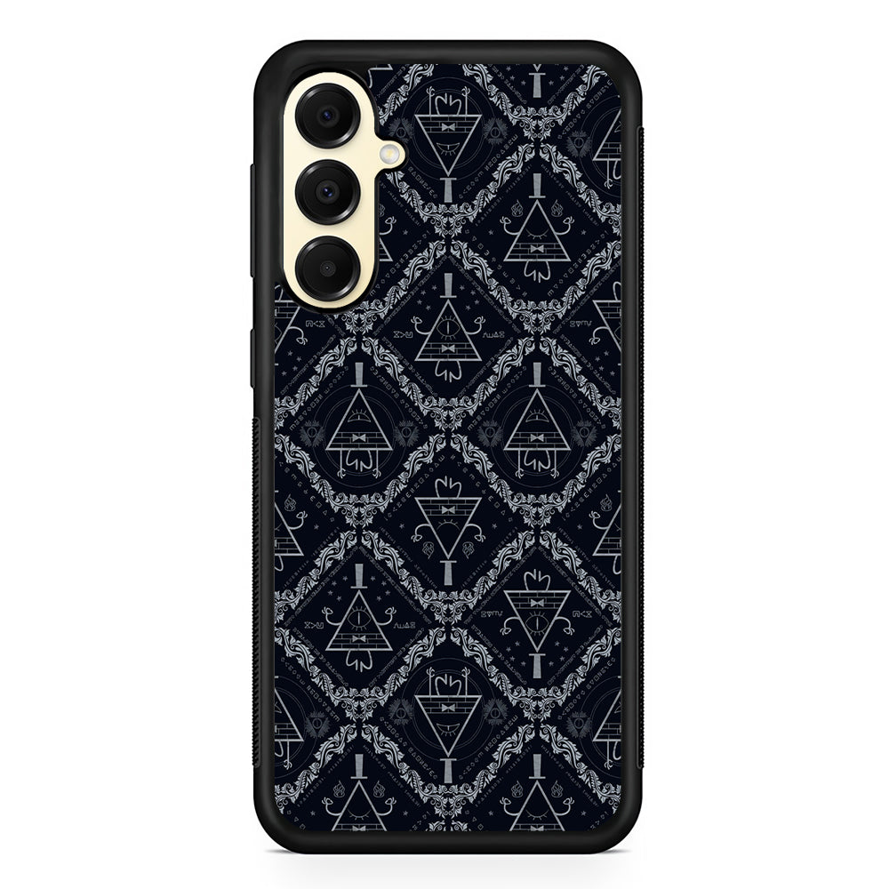 Bill Cipher Gravity Falls Pattern Samsung Galaxy A16 Case | Slim Rubber Samsung Galaxy A16 Case