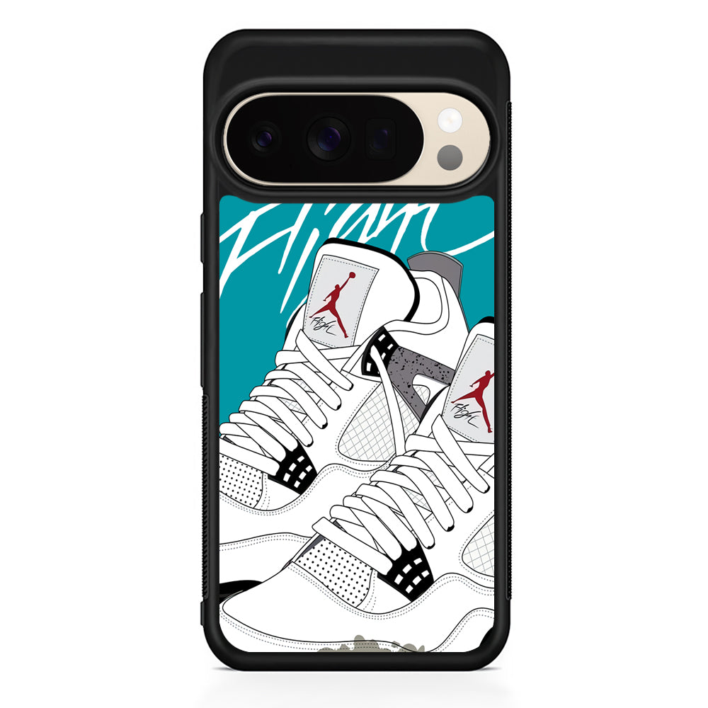 Air Jordan The White Shoes Google Pixel 10 Pro XL Case | Slim Google Pixel 10 Pro XL Protective Case