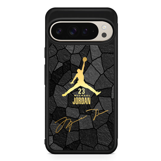 Air Jordan Golden Silhouette Google Pixel 9 Pro Case | Slim Protective Cover