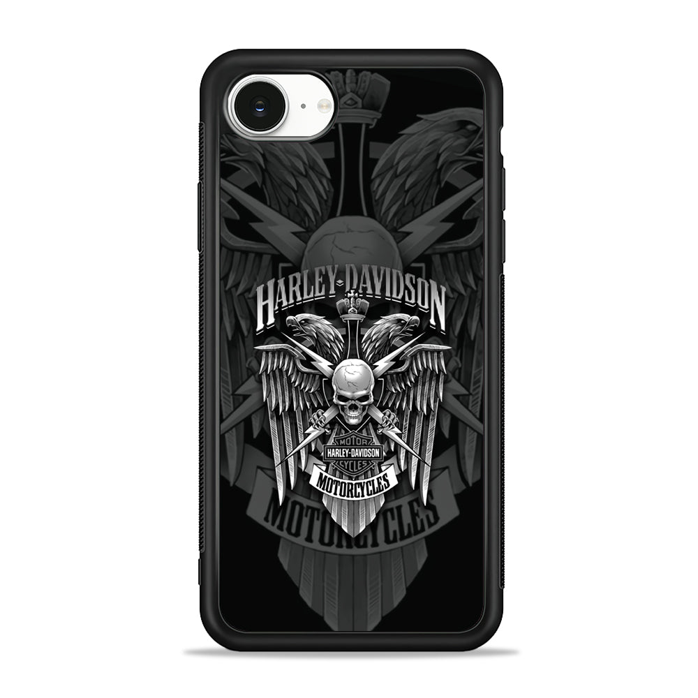Harley Davidson Silver Pinion iPhone 16e Case - Slim Silicone Case