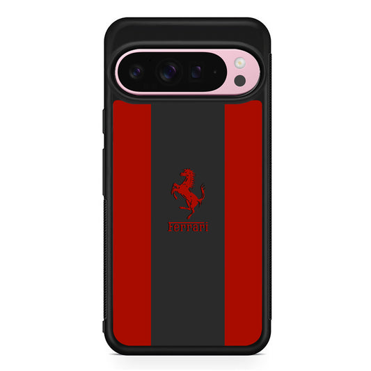 Ferrari Silhouette of Signature Google Pixel 9 Pro XL Case | Protective Cover