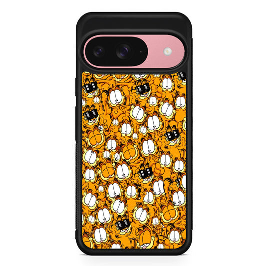 Garfield Cartoon Collage Google Pixel 9 Case | Google Pixel 9 Protective Rubber Case