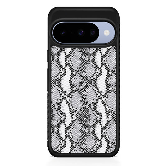 White Snake Skin Pattern Google Pixel 10 Case | Google Pixel 10 Rubber Protective Case