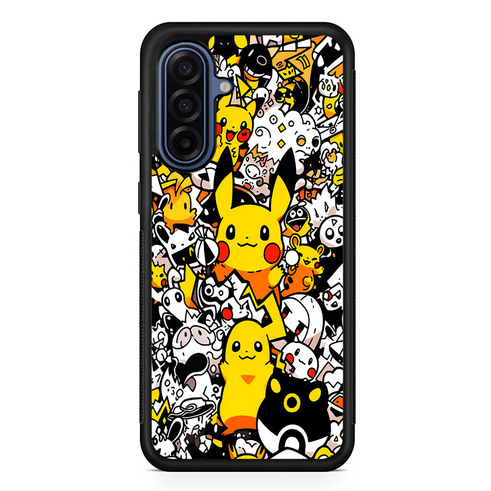 Pokemon Pikachu Doodle Samsung Galaxy A17 Case | Slim Protective Phone Cover