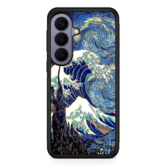 The Great Wave The Starry Night Samsung Galaxy S26 Case | Durable Rubber Case for Samsung Galaxy S26