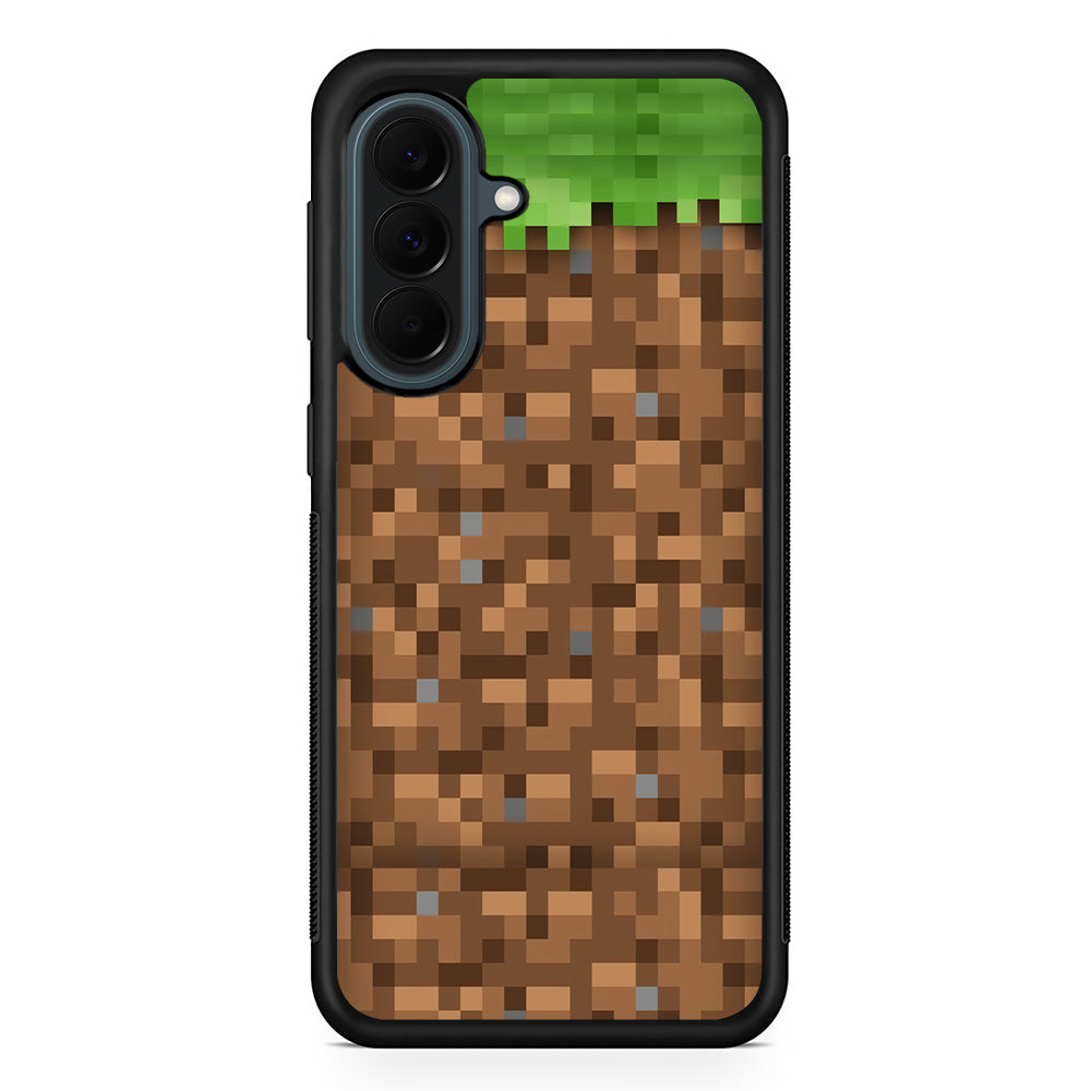 Minicraft Block Pixel Samsung Galaxy A37 Case | Samsung Galaxy A37 Rubber Phone Case
