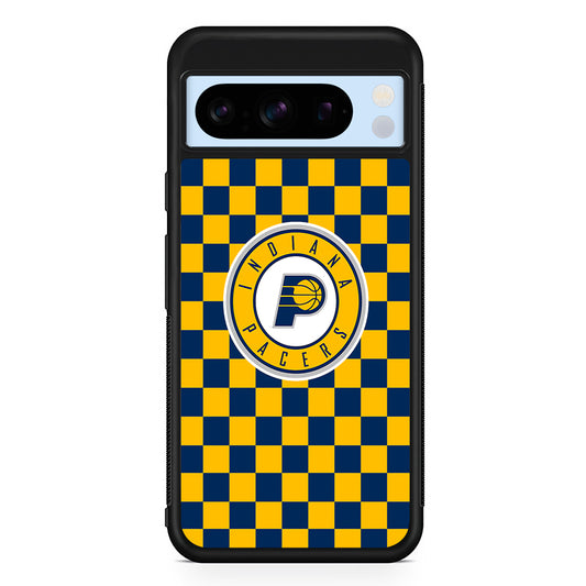 NBA Indiana Pacers Plaid Google Pixel 8 Pro Case | Slim Rubber Case for Google Pixel 8 Pro