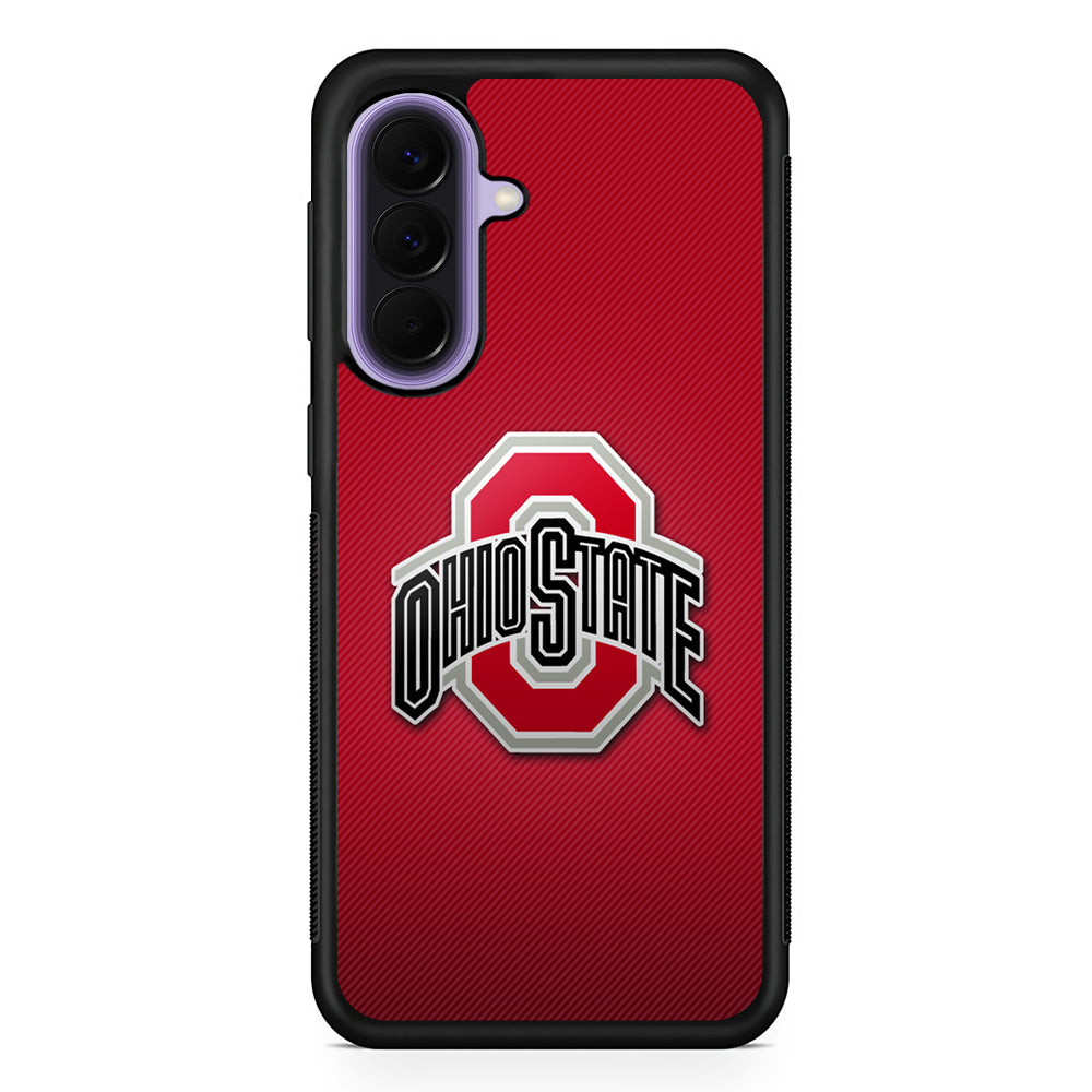 Ohio State Logo Red Samsung Galaxy A57 Case | Slim Samsung Galaxy A57 Rubber Case