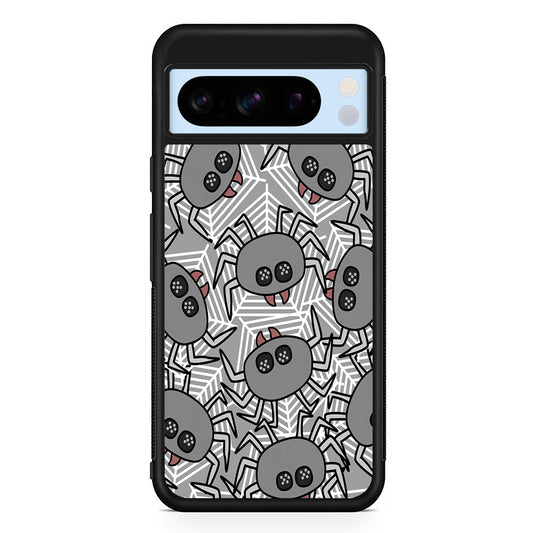 Spidersweb Cartoon Google Pixel 8 Pro Case | Slim Rubber Case for Google Pixel 8 Pro