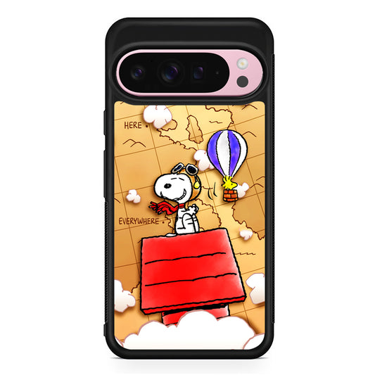 Snoopy Journey Around The World Google Pixel 9 Pro XL Case | Protective Cover