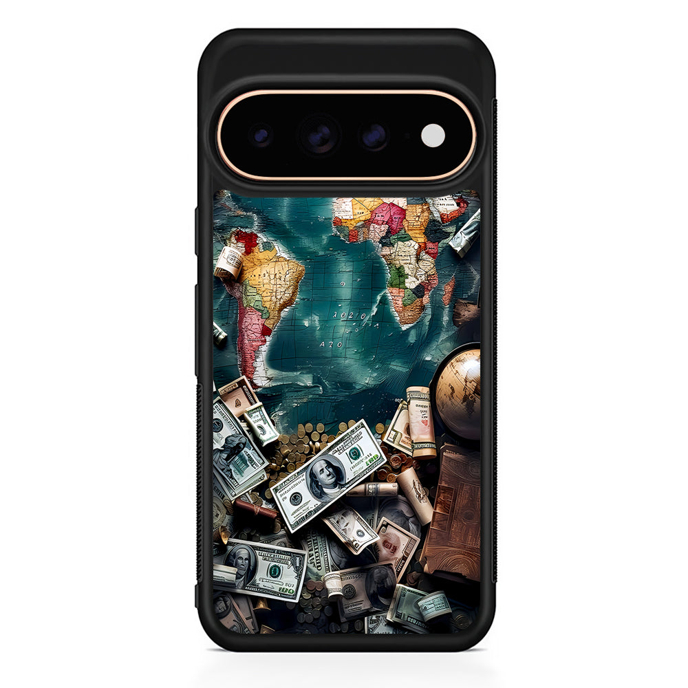 Money on The Map Travel Google Pixel 11 Pro Case - Stylish Protective Phone Case