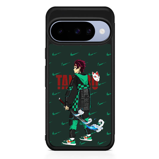 Nike on Tanjiro Suit Google Pixel 10 Case | Google Pixel 10 Rubber Protective Case