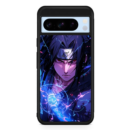Uchiha Sasuke Serious mode Google Pixel 8 Pro Case | Slim Rubber Case for Google Pixel 8 Pro