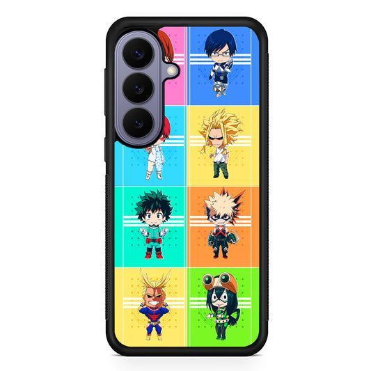 My Hero Academia Characters Chibi Samsung Galaxy S26 Case | Durable Rubber Case for Samsung Galaxy S26