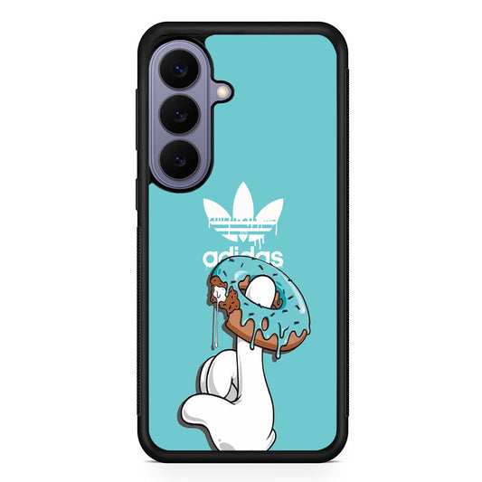 Adidas Cream Donut Samsung Galaxy S26 Case | Slim Protective Rubber Case for Samsung S26