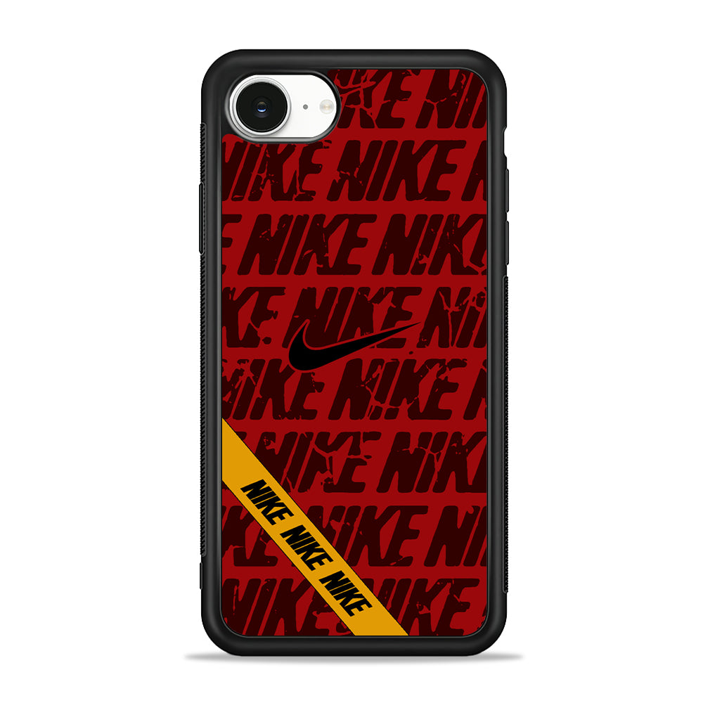 Nike Red From Lightning iPhone 16e Case - Slim Silicone Case