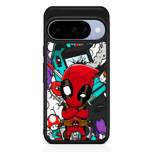 Deadpoll Destroy Game Station Google Pixel 10 Case | Google Pixel 10 Rubber Protective Case
