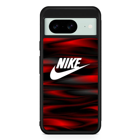 Nike Liquid Vabes Wave Red Google Pixel 8 Case | Slim Rubber Case for Google Pixel 8