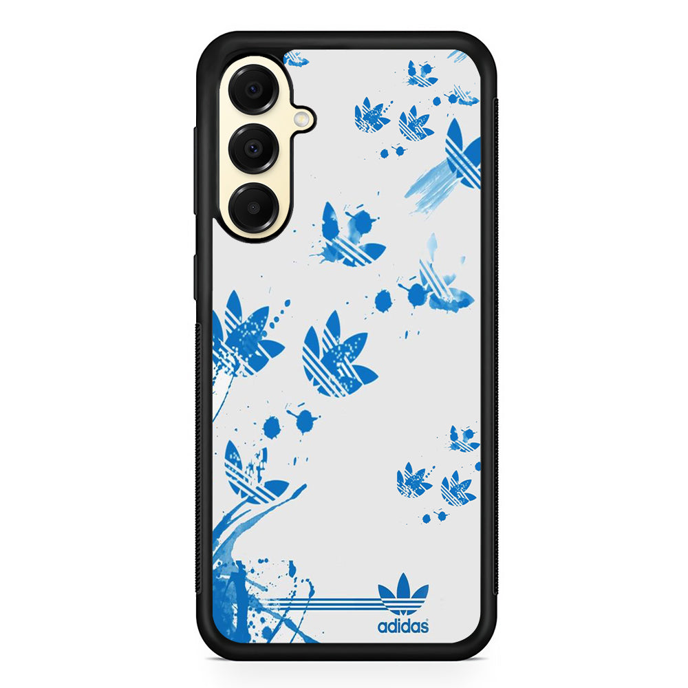 Adidas Track Paint Blue Samsung Galaxy A16 Case | Slim Rubber Case for Samsung Galaxy A16