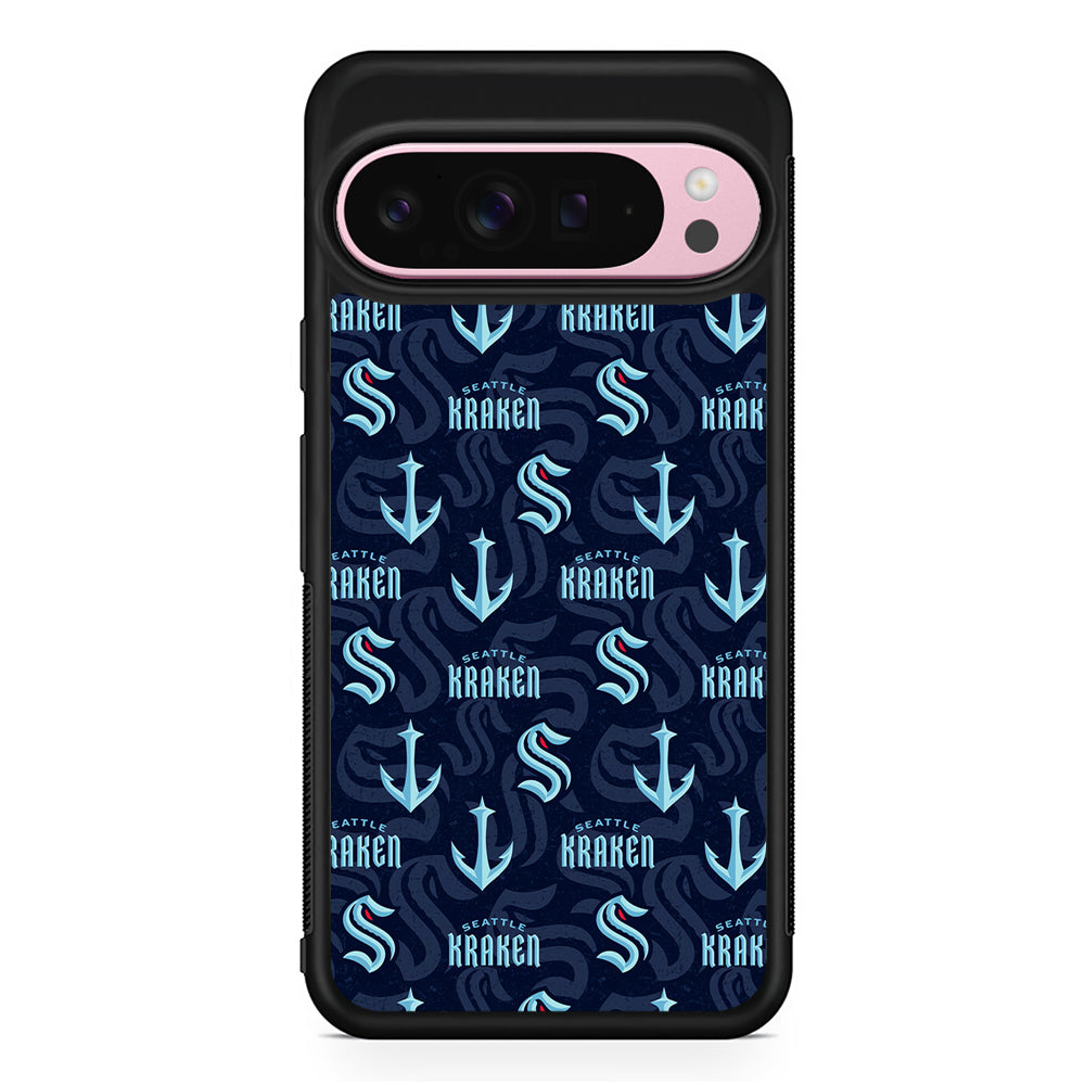 NHL Seattle Kraken Pattern Google Pixel 9 Pro XL Case | Protective Cover