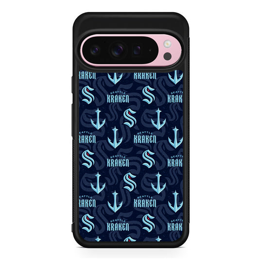 NHL Seattle Kraken Pattern Google Pixel 9 Pro XL Case | Protective Cover