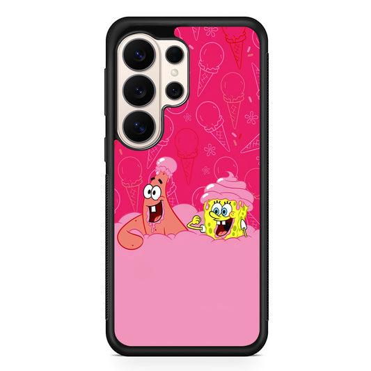 Spongebob and Patrick Eating Ice Cream Samsung Galaxy S26 Ultra Case | Slim Protective Case for Samsung Galaxy S26 Ultra