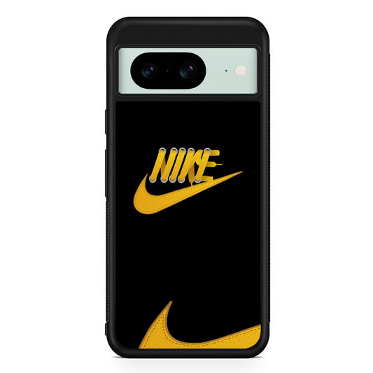 Nike Yellow Shoelace Google Pixel 8 Case | Slim Rubber Case for Google Pixel 8