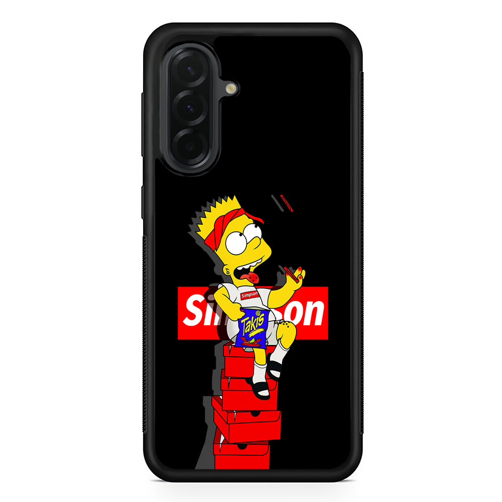 The Stylish Bart Simpson Samsung Galaxy A36 Case | Protective Rubber Cover