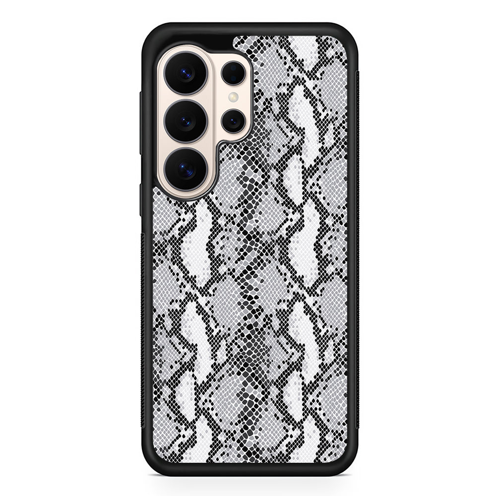 White Snake Skin Pattern Samsung Galaxy S26 Ultra Case | Slim Protective Case for Samsung Galaxy S26 Ultra