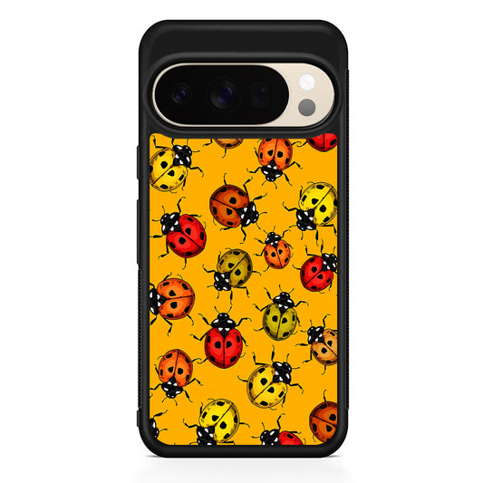 Colorful Ladybugs Pattern Google Pixel 10 Pro XL Case | Slim Google Pixel 10 Pro XL Protective Case
