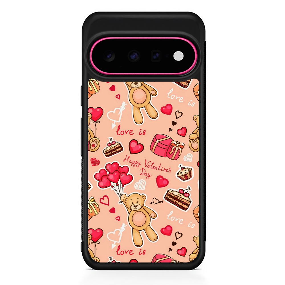Valentine’s Day with Teddy Bears Google Pixel 11 Case | Slim Shockproof Cover