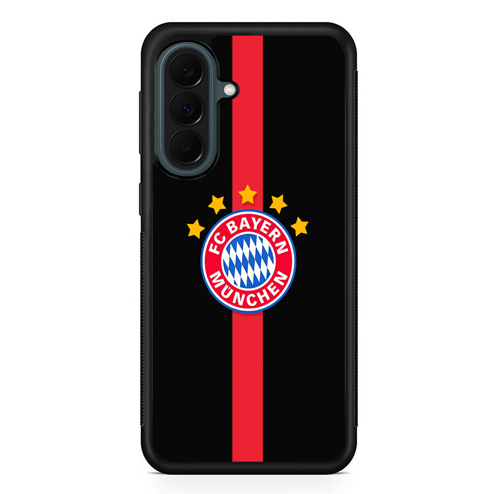 Bayern Munchen Stripe Red Samsung Galaxy A37 Case | Samsung Galaxy A37 Rubber Phone Case