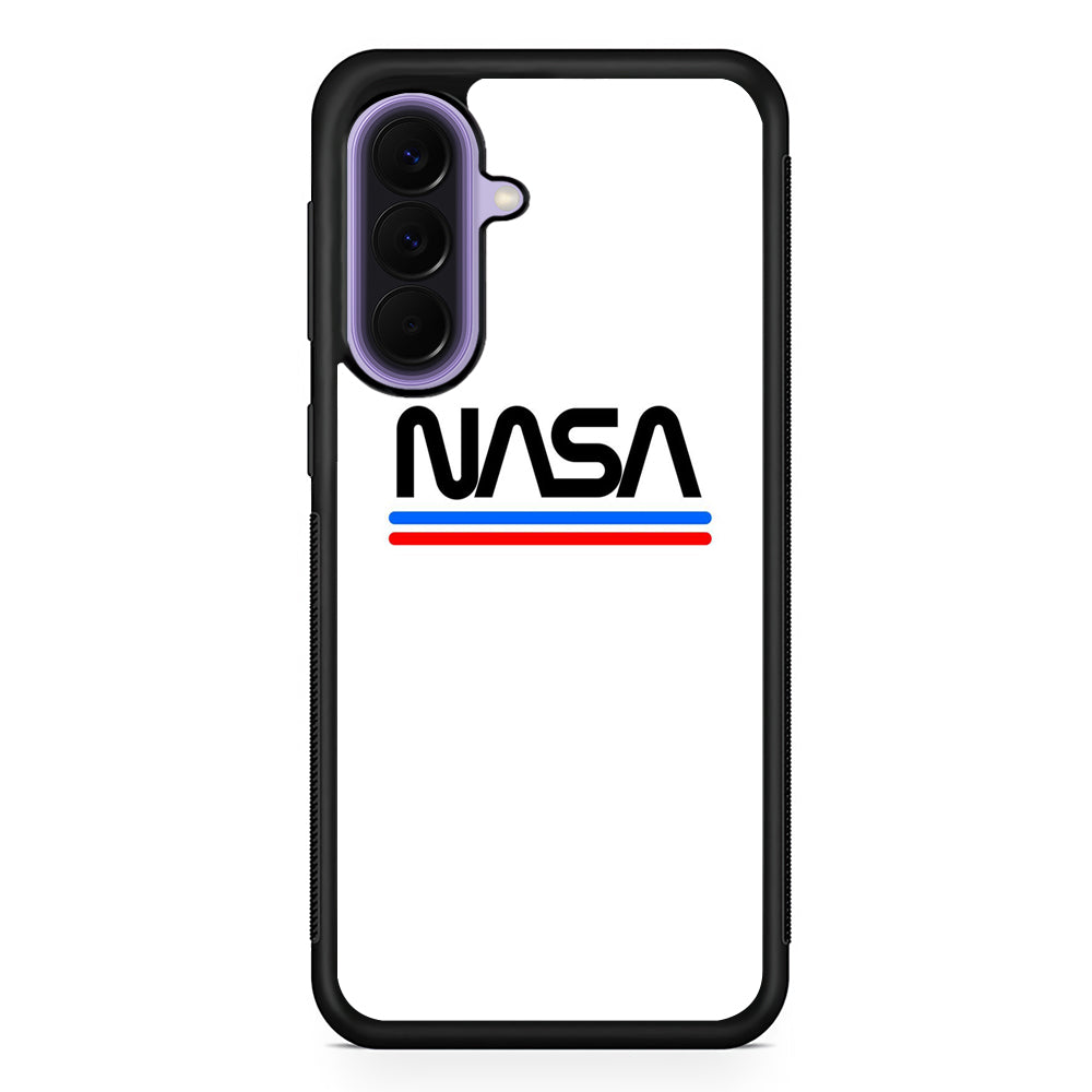 Nasa White Stripe Samsung Galaxy A57 Case | Slim Samsung Galaxy A57 Rubber Case
