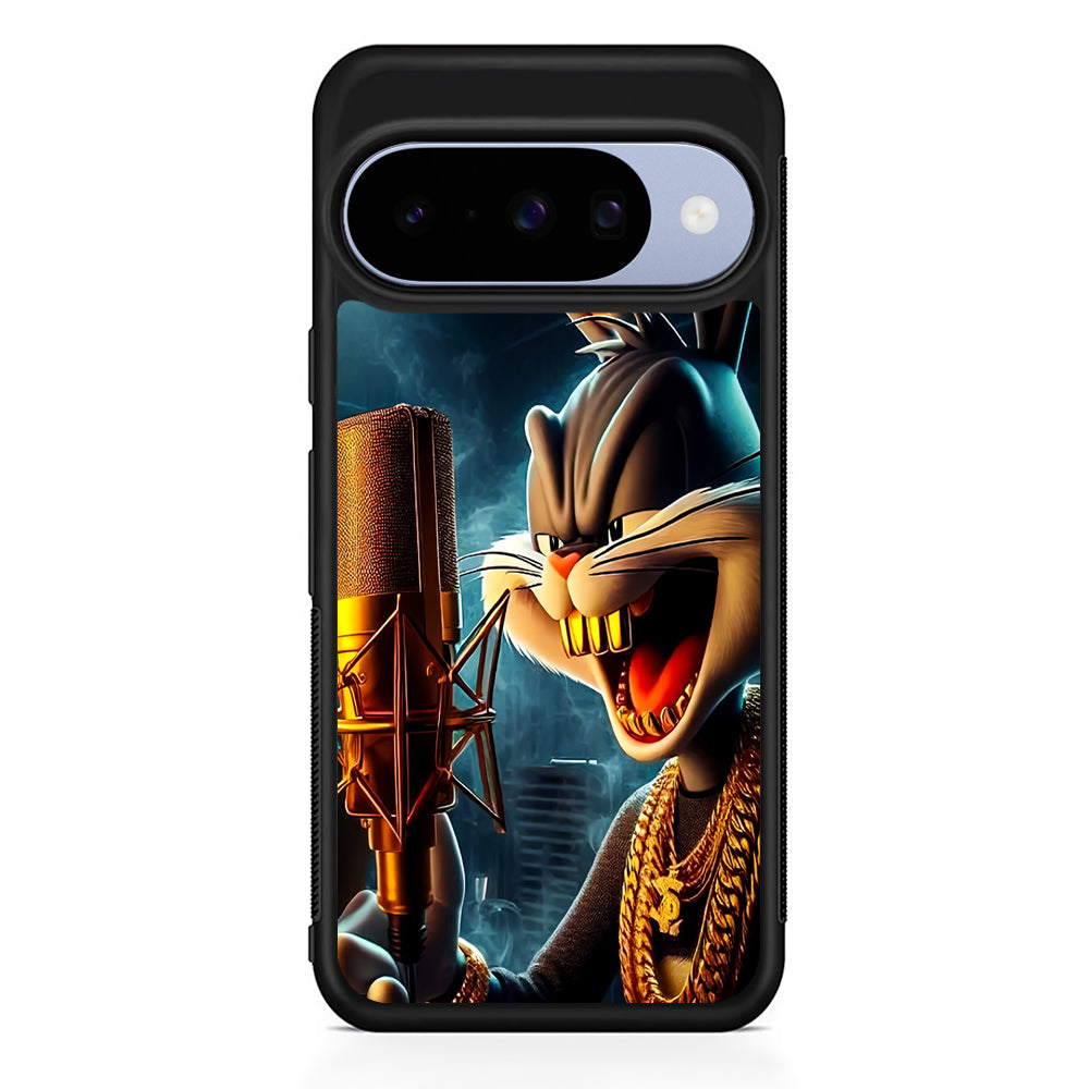 Bugs Bunny The Rapper Google Pixel 10 Case | Google Pixel 10 Rubber Protective Case