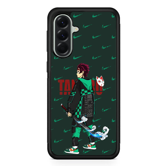 Nike on Tanjiro Suit Samsung Galaxy A56 Case | Durable Samsung Galaxy A56 Cover