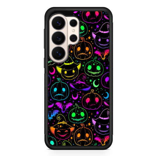 Halloween Pumpkins and Flying Bats Samsung Galaxy S26 Ultra Case | Slim Protective Case for Samsung Galaxy S26 Ultra