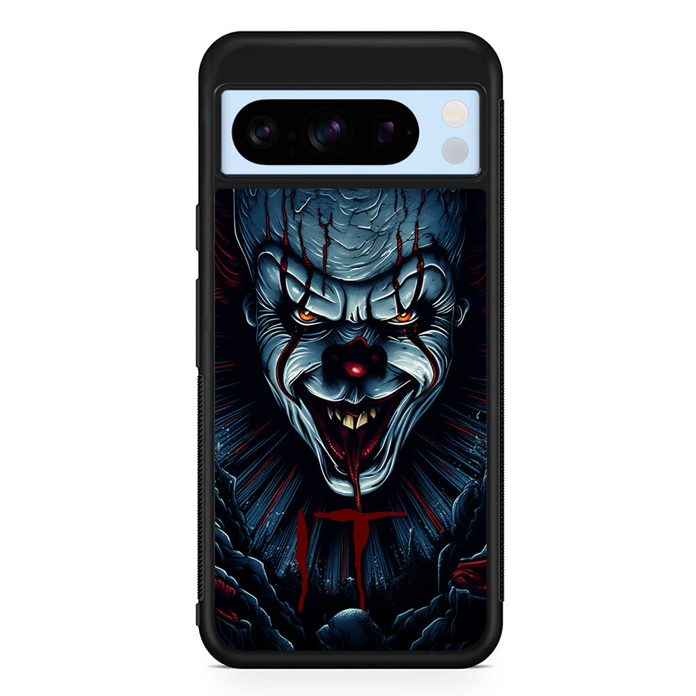 IT Clown Scary Face Google Pixel 8 Pro Case | Slim Rubber Case for Google Pixel 8 Pro