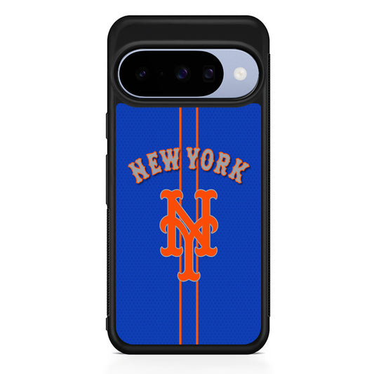 MLB New York Mets Team Google Pixel 10 Case | Google Pixel 10 Rubber Protective Case