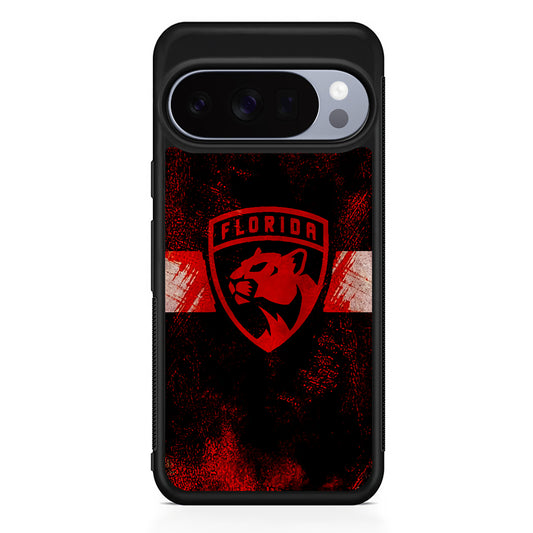 NHL Florida Panthers Abstract Google Pixel 10 Pro Case | Slim Google Pixel 10 Pro Rubber Case