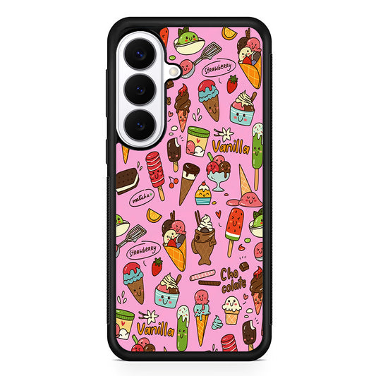 Ice Cream Doodle Cartoon Samsung Galaxy S26 Plus Case | Slim Protective Cover for Samsung Galaxy S26 Plus