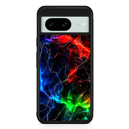 Lightning Strike at Night Google Pixel 8 Case | Durable Protective Cover for Google Pixel 8