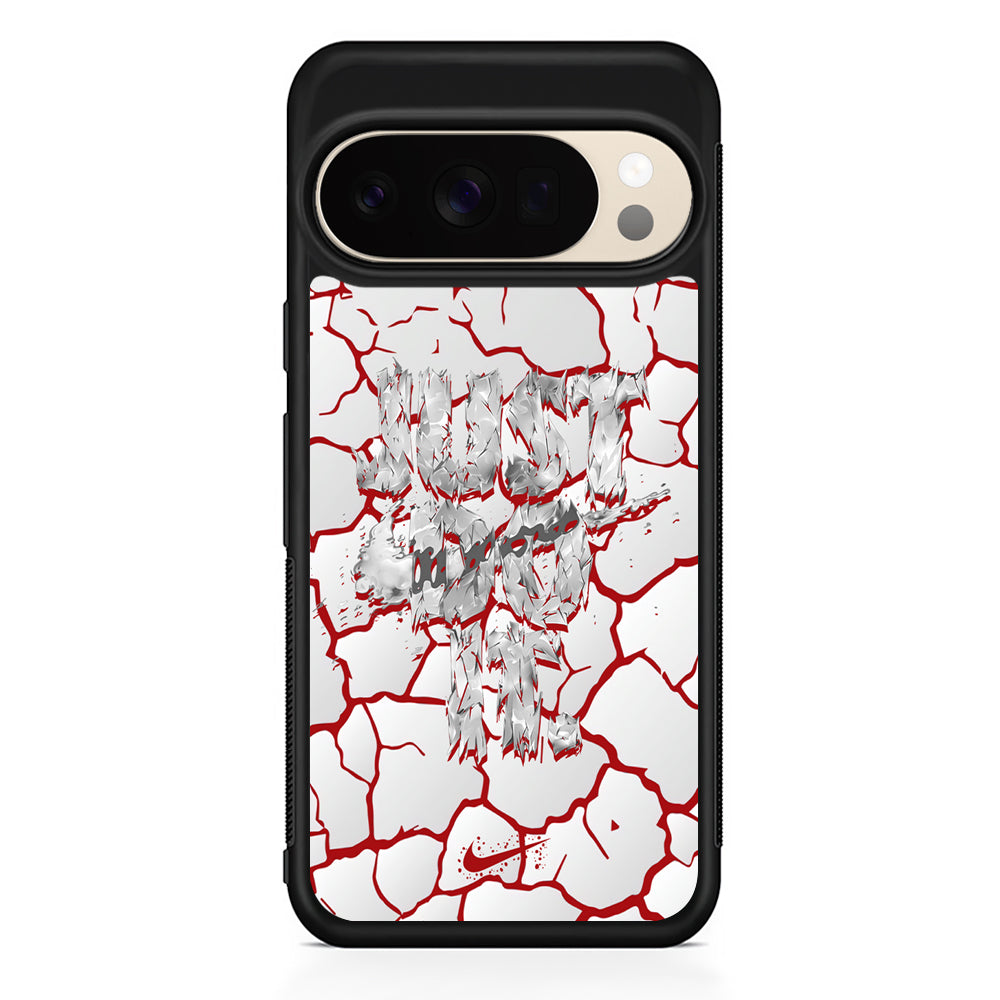 Nike On The Red Crack Google Pixel 10 Pro XL Case | Durable Google Pixel 10 Pro XL Cover