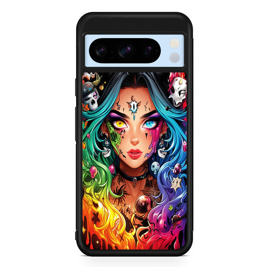 Anime Witch Girl Art Google Pixel 8 Pro Case | Slim Rubber Case for Google Pixel 8 Pro