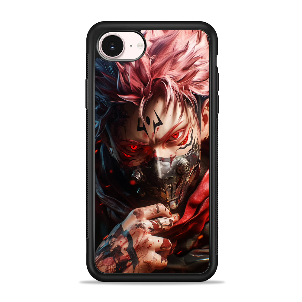Jujutsu Kaisen Ryomen Sukuna Mask iPhone 17e Case - Silicone Case